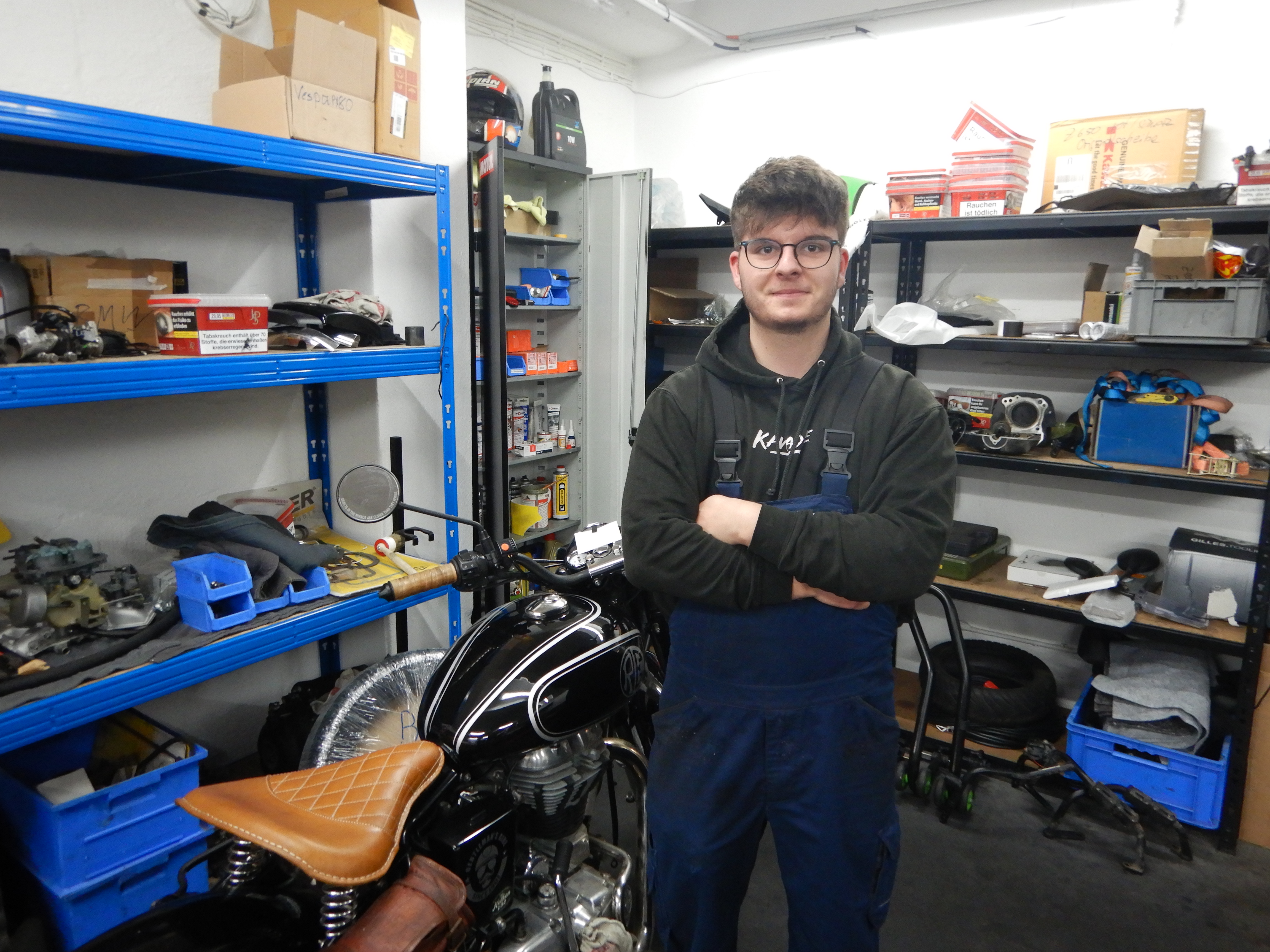 Timo Fuchs, Auszubildender Motorrad- Mechatronik